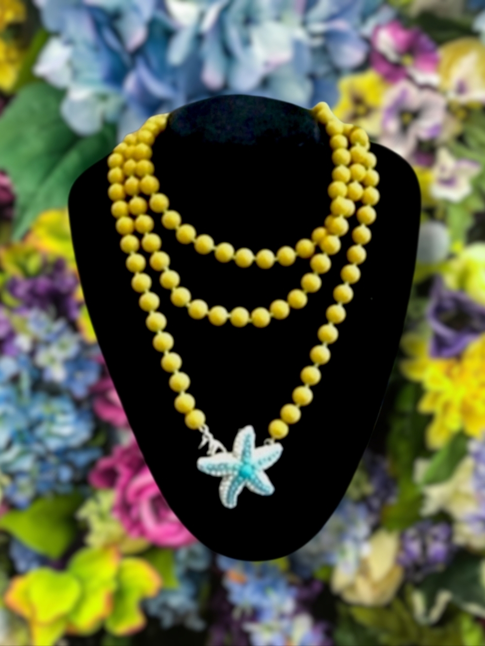Stella & Dot | NWOT Gorgeous Starfish Brooch Palm La Coco Beaded Necklace